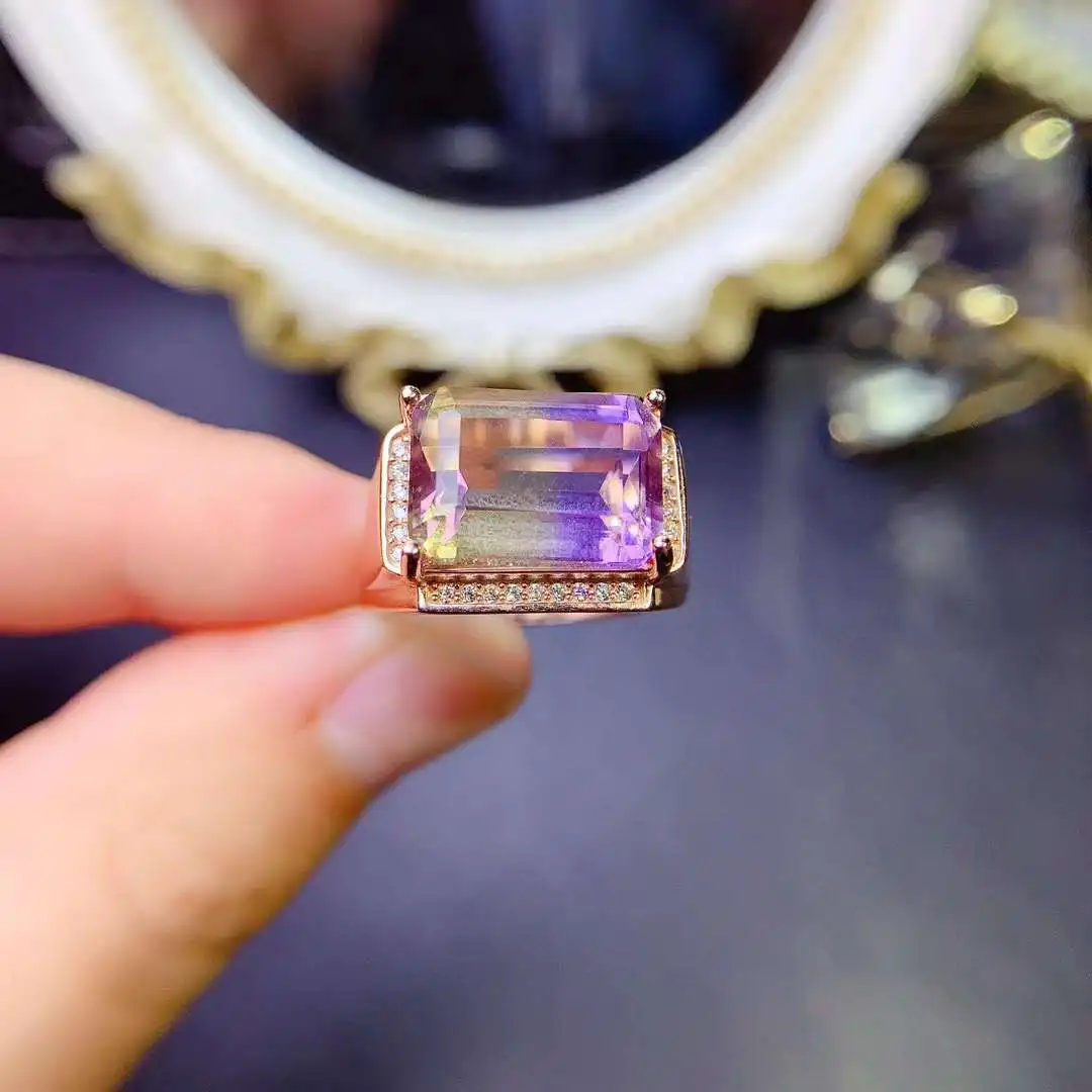 High Quality Ametrine Ring Natural Real Ametrine 925 Sterling Silver ring Fine Jewelry Free Shipping
High Quality Ametrine Ring Natural Real Ametrine 925 Sterling Silver ring Fine Jewelry Free Shipping