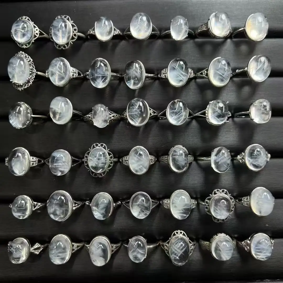 Unit One Piece 925 Silver Inlay Natural Blue Needle Quartz Crystal Cabochon Stone Finger-rings for Meditation
Unit One Piece 925 Silver Inlay Natural Blue Needle Quartz Crystal Cabochon Stone Finger-rings for Meditation