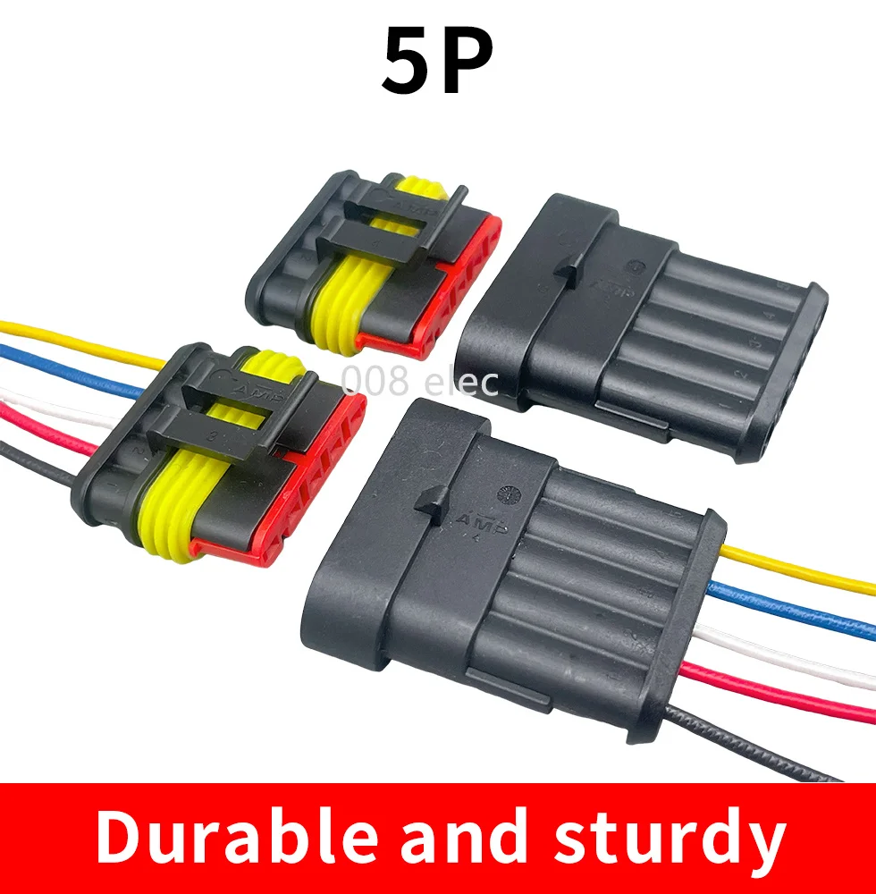 5 комплектов, 5 отверстий, 5-контактный автомобильный водонепроницаемый разъем для проводов, разъем для проводов Super AMP, метод уплотнения
5 комплектов, 5 отверстий, 5-контактный автомобильный водонепроницаемый разъем для проводов, разъем для проводов Super AMP, метод уплотнения