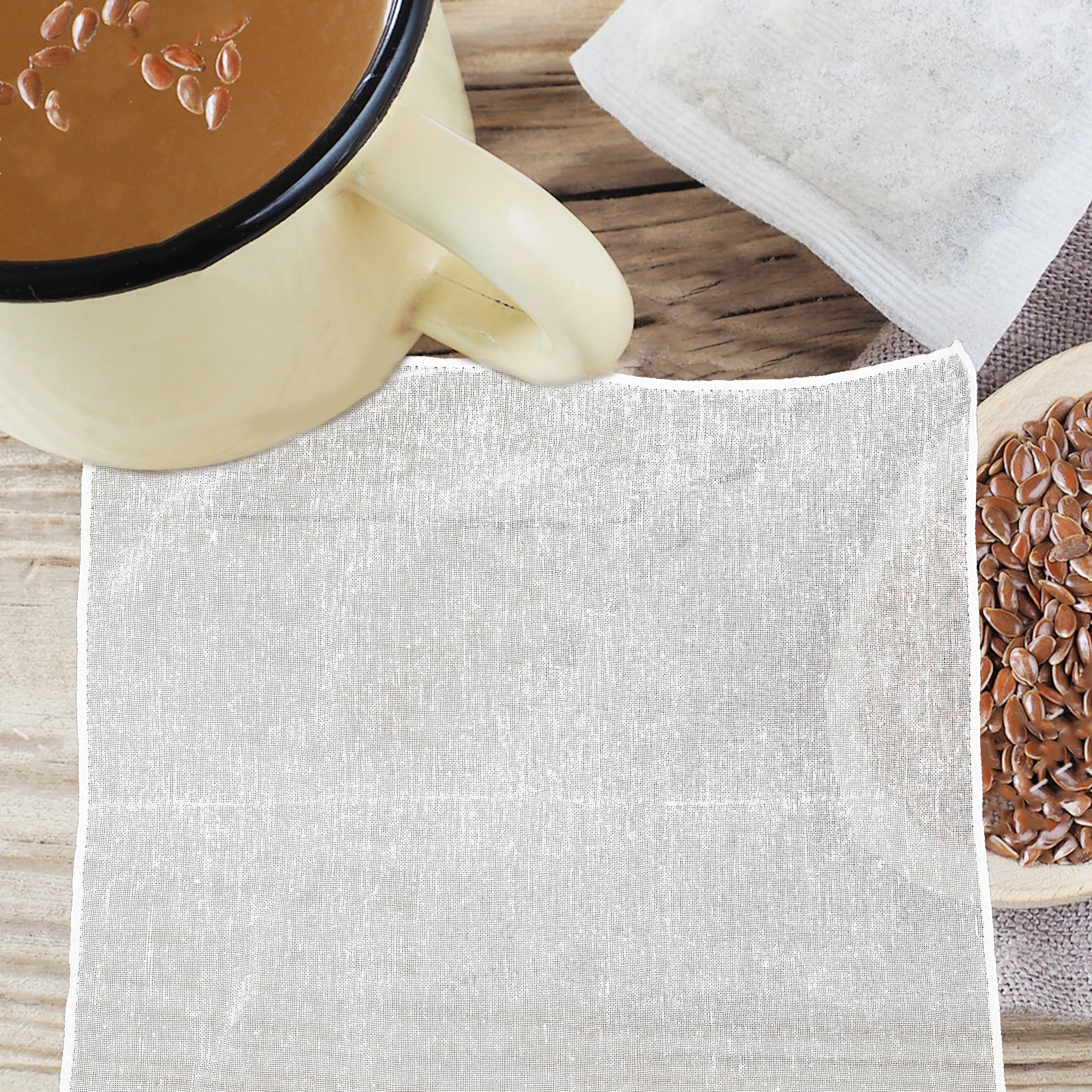 Reusable Cheese Cloth 50x50cm Straining Kitchen Muslin Cloths Cotton Fine Filter Cloth for Tofu Tea Coffee Juice
Reusable Cheese Cloth 50x50cm Straining Kitchen Muslin Cloths Cotton Fine Filter Cloth for Tofu Tea Coffee Juice