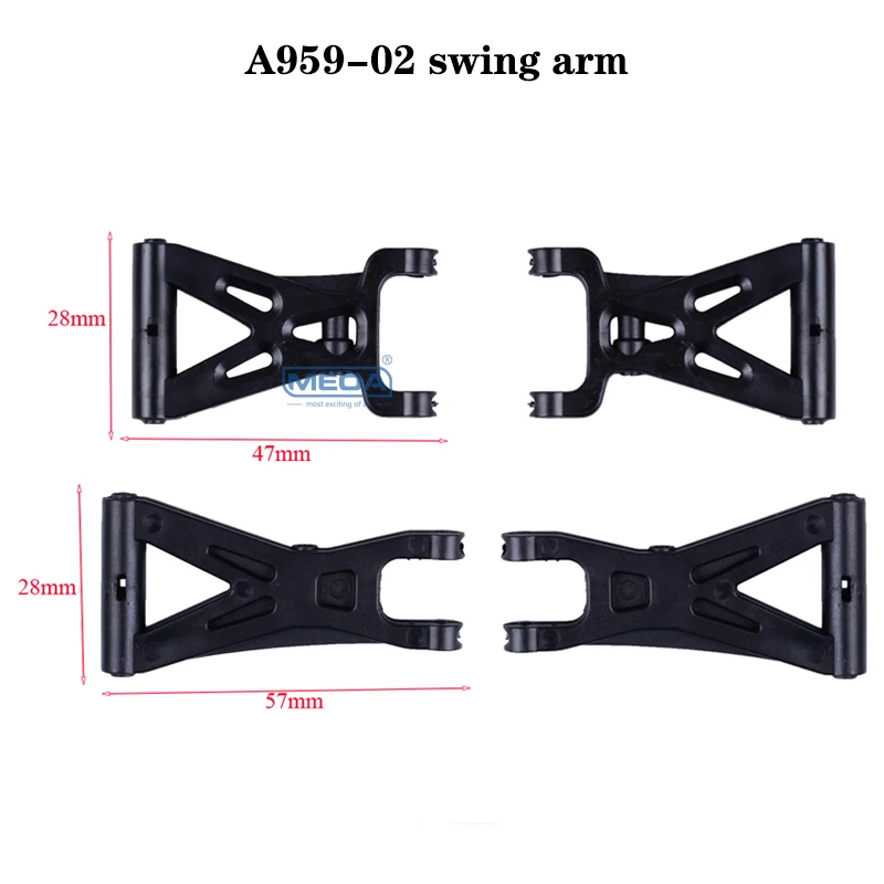 WLtoys A959 A969 A979 1/18 Series RC Car Spare Parts A959-02 Front/Rear Swing Arms Original Accessories A959-B A969-B A979-B
WLtoys A959 A969 A979 1/18 Series RC Car Spare Parts A959-02 Front/Rear Swing Arms Original Accessories A959-B A969-B A979-B