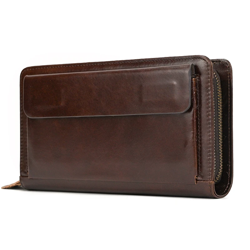 Genuine Leather Clutch Purse For Men Male Fashion Style Men's Long Purse Double Zipper Large Clutches Man Phone Cash Card Wallet
Genuine Leather Clutch Purse For Men Male Fashion Style Men's Long Purse Double Zipper Large Clutches Man Phone Cash Card Wallet