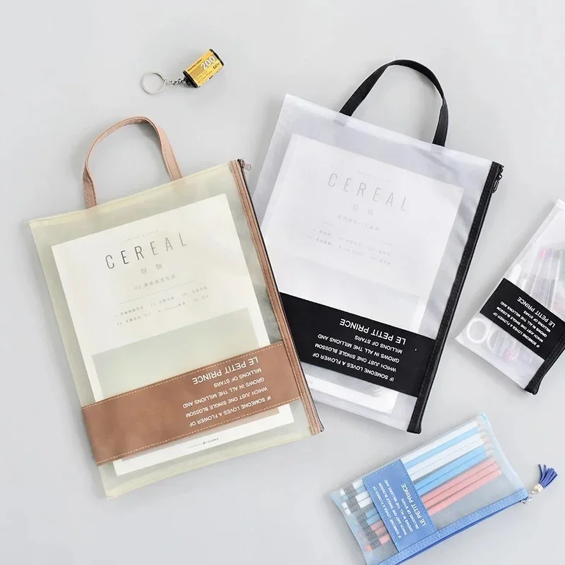 Mesh Zipper Document Bag Test Paper Pocket Folder Organizer Transparent A4 Tote Bags for Student Office School Supplies
Mesh Zipper Document Bag Test Paper Pocket Folder Organizer Transparent A4 Tote Bags for Student Office School Supplies
