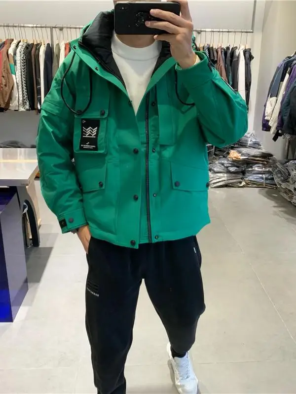 Модная мужская утепленная куртка с капюшоном, на хлопковом наполнителе, молодежная повседневная зимняя верхняя одежда для активного отдыха, с комбинированными вставками
Модная мужская утепленная куртка с капюшоном, на хлопковом наполнителе, молодежная повседневная зимняя верхняя одежда для активного отдыха, с комбинированными вставками