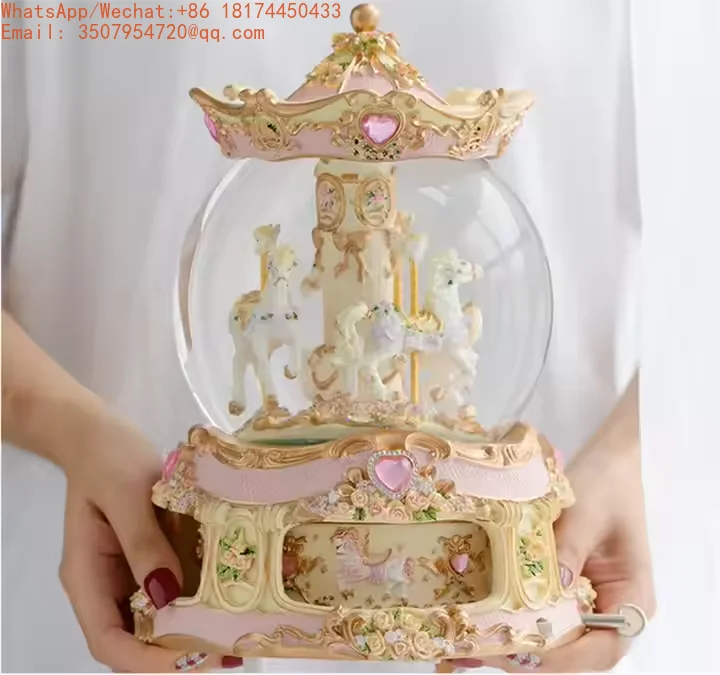 Creative Desktop Display Birthday Gift Carousel Crystal Ball Music Box
Creative Desktop Display Birthday Gift Carousel Crystal Ball Music Box
