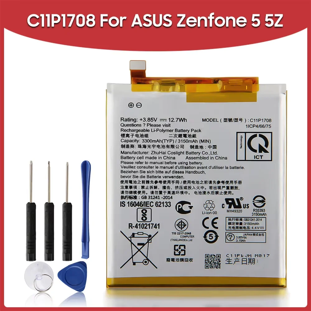 2024 Сменный аккумулятор для телефона C11P1708 для ASUS Zenfone 5 5Z ZE620KL X00QD ZS620KL Z01RD, аккумуляторные батареи 3300 мАч
2024 Сменный аккумулятор для телефона C11P1708 для ASUS Zenfone 5 5Z ZE620KL X00QD ZS620KL Z01RD, аккумуляторные батареи 3300 мАч