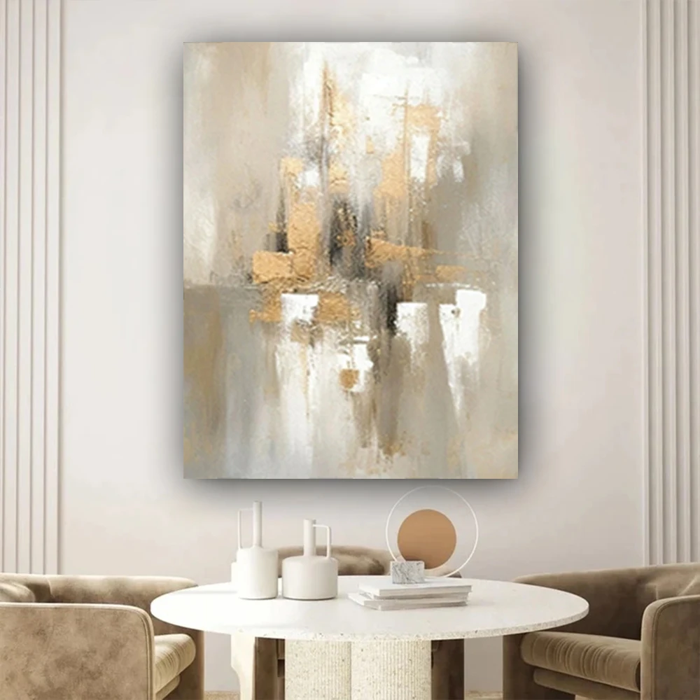 100% Hand Painted Abstract Oil Painting Golden Top Gray White Wall Art Picture On Canvas Mural For Living Room Home Decor Paint
100% Hand Painted Abstract Oil Painting Golden Top Gray White Wall Art Picture On Canvas Mural For Living Room Home Decor Paint
