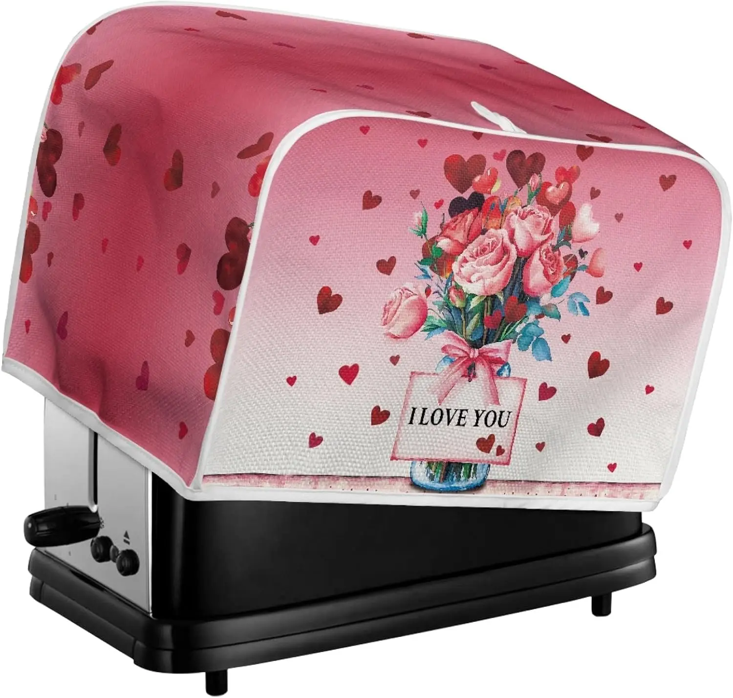 Toaster Cover, I Love You Red Rose Print Microwave Oven Grill Cover Kitchen Appliance with Top Handle
Toaster Cover, I Love You Red Rose Print Microwave Oven Grill Cover Kitchen Appliance with Top Handle
