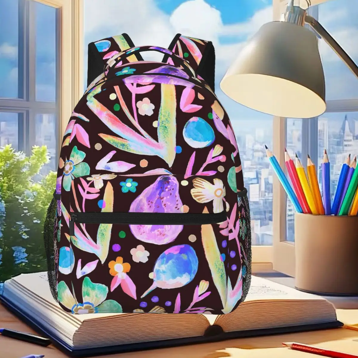 Fruit Floral - Bold Neon Dark Student Backpack School Bag Hiking Travel Daypack for Boys Girls Fashion Bookbag Shoulder Bags
Fruit Floral - Bold Neon Dark Student Backpack School Bag Hiking Travel Daypack for Boys Girls Fashion Bookbag Shoulder Bags