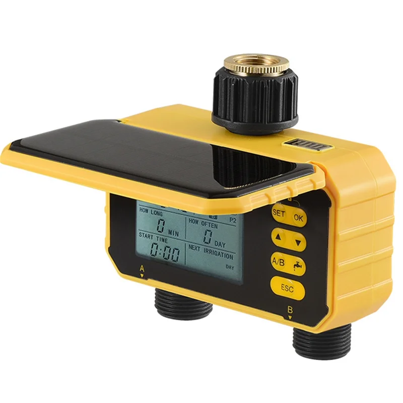 WORTHOWN-Solar Automatic Irrigation Device Watering Device 2-Way Outlet Timer For Garden Balconi
WORTHOWN-Solar Automatic Irrigation Device Watering Device 2-Way Outlet Timer For Garden Balconi