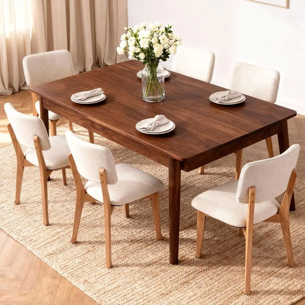 6-Piece Modern Dining Chair Set with Fabric Upholstery and Curved Backrests, Suitable for Home and Commercial Use, 300 lbs Capac
6-Piece Modern Dining Chair Set with Fabric Upholstery and Curved Backrests, Suitable for Home and Commercial Use, 300 lbs Capac