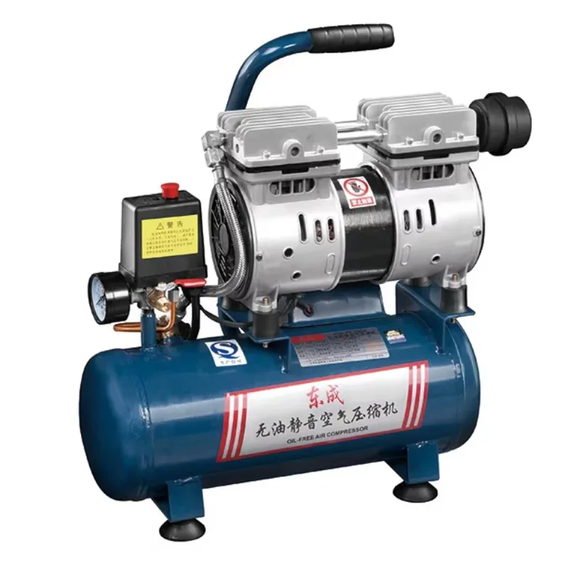DongCheng Q1E-FF-1608L Oil-free Low-noise Air Compressor Piston Pump OEM 220V 550W for Pneumatic Tools
DongCheng Q1E-FF-1608L Oil-free Low-noise Air Compressor Piston Pump OEM 220V 550W for Pneumatic Tools