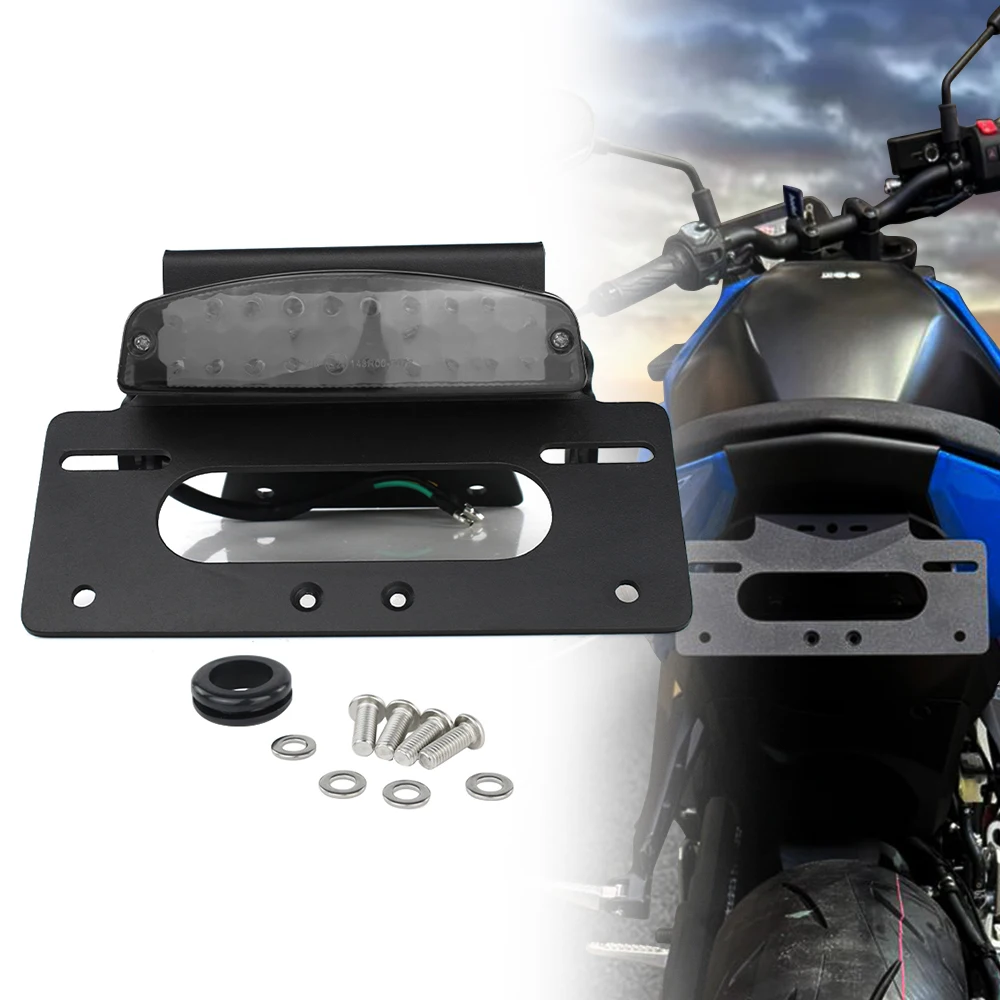 For Suzuki GSX-8S 2023 2024 2025 2026 GSX-8R 2024-2026 Motorcycle License Plate Holder Fender Eliminator With LED Rear Tail Tidy
For Suzuki GSX-8S 2023 2024 2025 2026 GSX-8R 2024-2026 Motorcycle License Plate Holder Fender Eliminator With LED Rear Tail Tidy