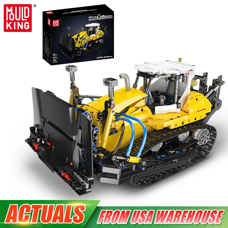 Mould King 19019 Technical Car Toys The MOC PR756 Bulldozer Building Block Enginerring Truck Brick Set Kids Christmas Gift
Mould King 19019 Technical Car Toys The MOC PR756 Bulldozer Building Block Enginerring Truck Brick Set Kids Christmas Gift