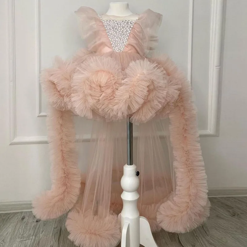Children Beaded Tutu Dress Bow Long Train Pageant Gown Girls Princess Party Performance Outfit Formal Celebration Kids Clothes
Children Beaded Tutu Dress Bow Long Train Pageant Gown Girls Princess Party Performance Outfit Formal Celebration Kids Clothes