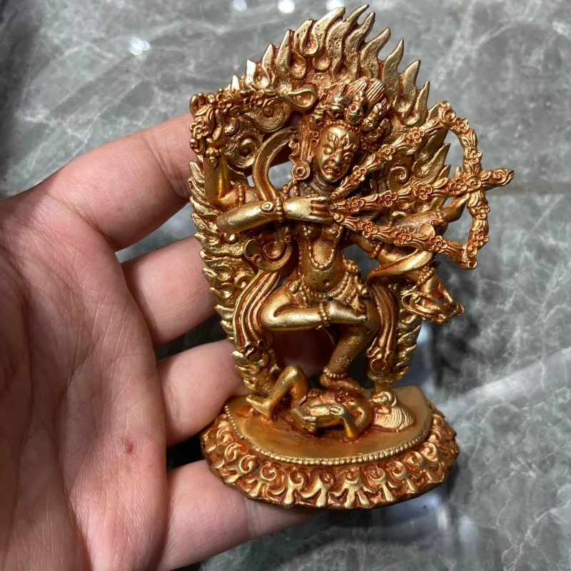 Tibetan Buddhism Nepal Hand carved copper gilded Buddha statue Kurukulla home Buddhist hall desktop decoration
Tibetan Buddhism Nepal Hand carved copper gilded Buddha statue Kurukulla home Buddhist hall desktop decoration