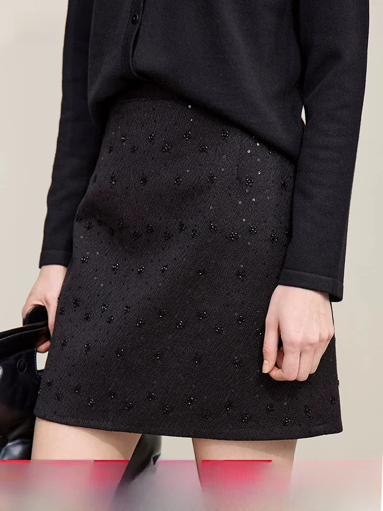 Elegant Commute Wool Blend Short Skirt High Waist A-Line Skirt Polyester Fiber Blend Comfortable Fit for Ladies
Elegant Commute Wool Blend Short Skirt High Waist A-Line Skirt Polyester Fiber Blend Comfortable Fit for Ladies