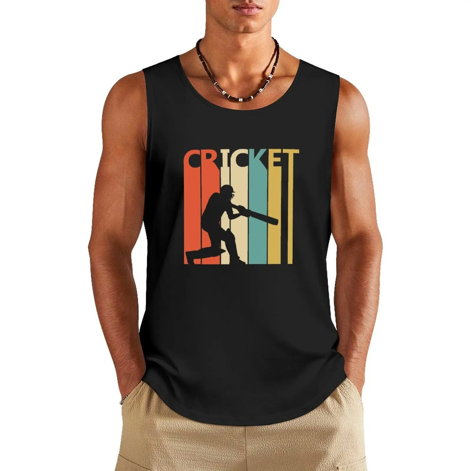 Vintage Cricket Tank Top Men's summer vest Men sleeveless tee mens gym clothes
Vintage Cricket Tank Top Men's summer vest Men sleeveless tee mens gym clothes