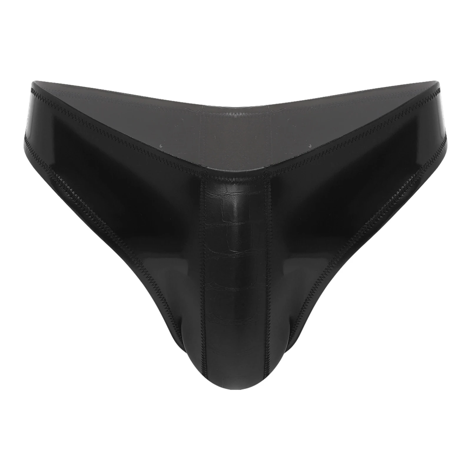 Men Low Rise Wet Look PU Leather Bulge Pouch Thong Briefs Underwear Nightclub Rave Party Nightwear Clubwear Beach Pool Swimwear
Men Low Rise Wet Look PU Leather Bulge Pouch Thong Briefs Underwear Nightclub Rave Party Nightwear Clubwear Beach Pool Swimwear