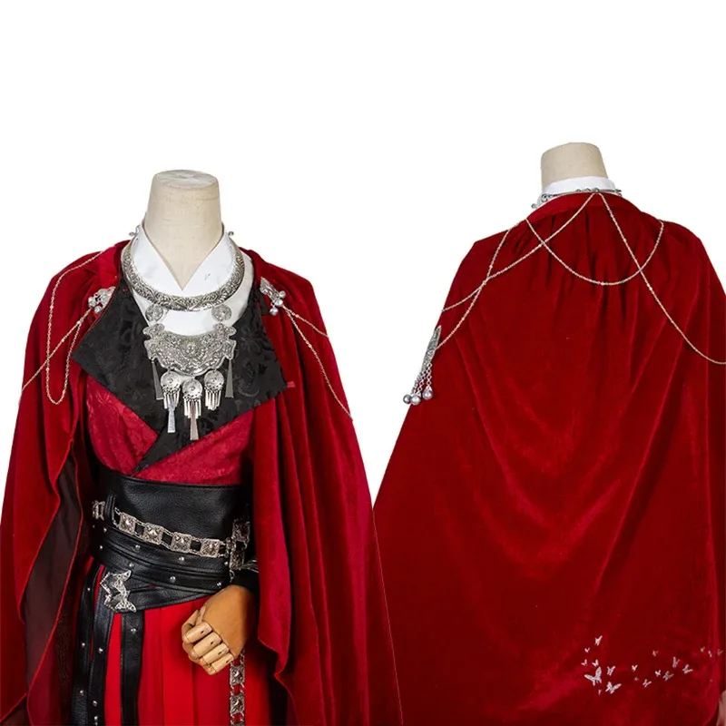 az15TGCF Hua Cheng Cosplay Costume Wig Anime Tian Guan Ci Fu Crimson Rain Sought Flower Cloak Red Han Fu Long Black Hair Wrist G
az15TGCF Hua Cheng Cosplay Costume Wig Anime Tian Guan Ci Fu Crimson Rain Sought Flower Cloak Red Han Fu Long Black Hair Wrist G