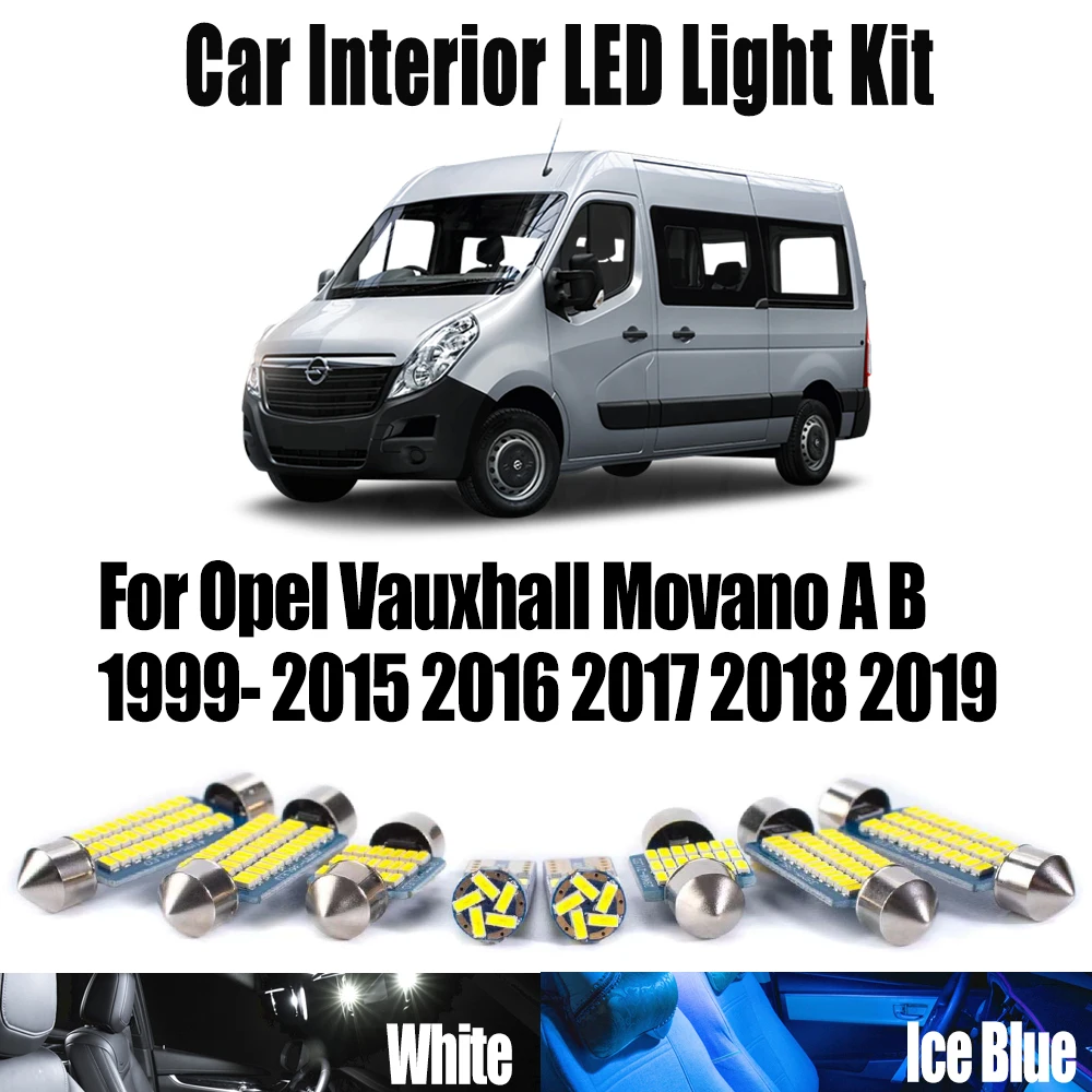 Canbus LED Interior Dome Trunk Reading Bulbs Light Kit For Opel Vauxhall Movano A B 1999- 2016 2017 2018 2019 Car Accessories
Canbus LED Interior Dome Trunk Reading Bulbs Light Kit For Opel Vauxhall Movano A B 1999- 2016 2017 2018 2019 Car Accessories