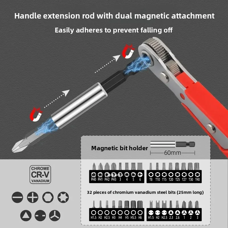 Durable Sleeve Batch Household Sleeve Multifunctional Screwdriver Batch Sleeve Maintenance Manual Hardware Toolbox
Durable Sleeve Batch Household Sleeve Multifunctional Screwdriver Batch Sleeve Maintenance Manual Hardware Toolbox