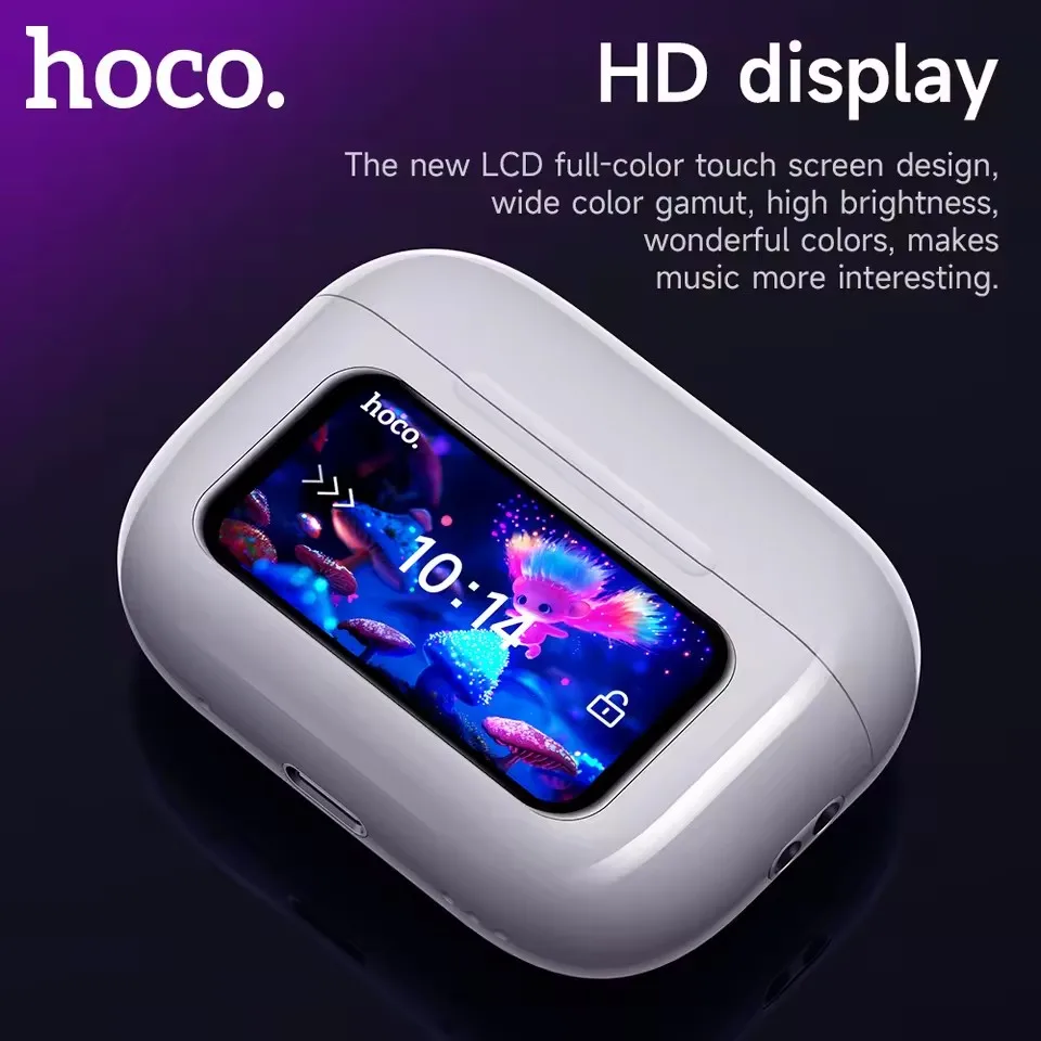 Беспроводные Bluetooth-наушники HOCO EW72 5.4 с шумоподавлением ANC, LED-дисплеем, сенсорным управлением и зарядным кейсом для музыки и спорта
Беспроводные Bluetooth-наушники HOCO EW72 5.4 с шумоподавлением ANC, LED-дисплеем, сенсорным управлением и зарядным кейсом для музыки и спорта
