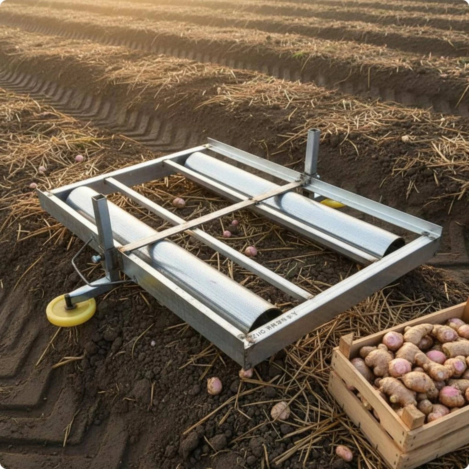 Ginger Planting Wagon Metal Frame Ginger Transport Wagon Farm Tool 1000 Lbs Load Capacity Corrosion Resistant
Ginger Planting Wagon Metal Frame Ginger Transport Wagon Farm Tool 1000 Lbs Load Capacity Corrosion Resistant