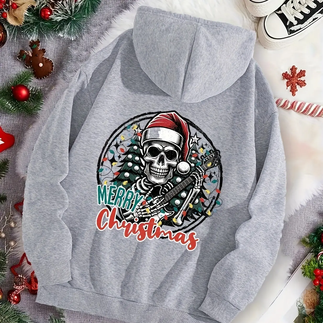 Christmas Skull Graphic Printing Autumn and Winter Cotton Hoodie for Men and Women Leisure Outdoor Street Sports Training Brand 
Christmas Skull Graphic Printing Autumn and Winter Cotton Hoodie for Men and Women Leisure Outdoor Street Sports Training Brand