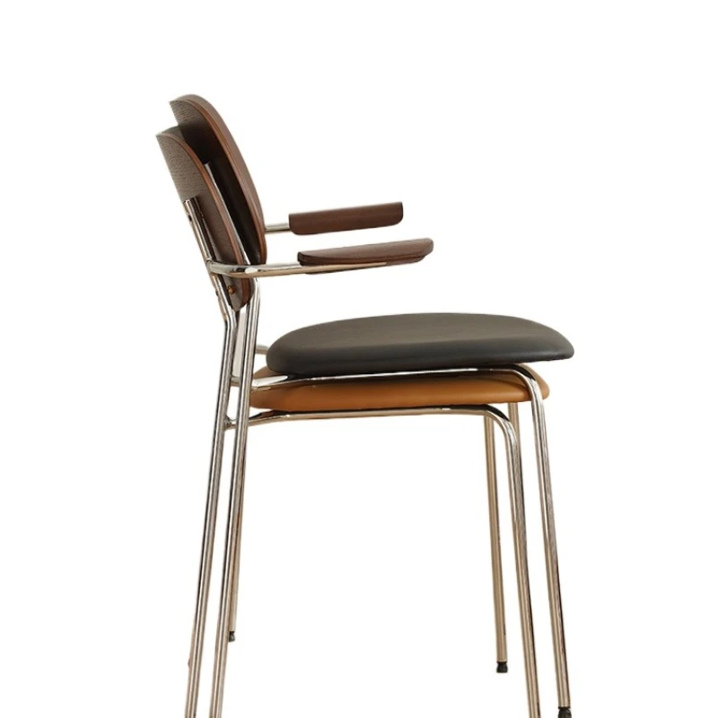 Solid wood dining chair modern simple home, living room with armrest back chair
Solid wood dining chair modern simple home, living room with armrest back chair
