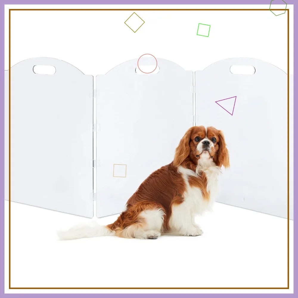 Clear Acrylic Freestanding Dog Gate – Folding 3-Panel Pet Barrier for Doorways, Stairs, Hallways, Indoor Use
Clear Acrylic Freestanding Dog Gate – Folding 3-Panel Pet Barrier for Doorways, Stairs, Hallways, Indoor Use