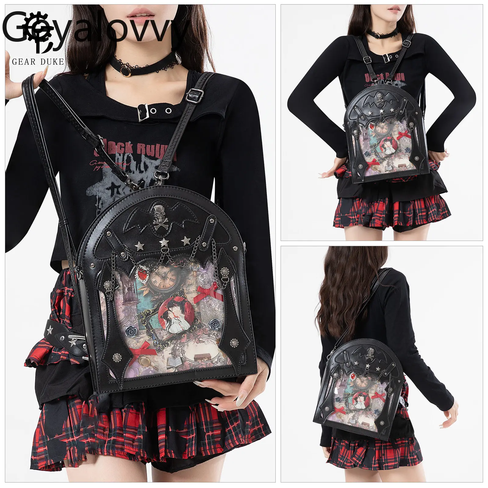 2026 New Gothic Style Girls Bag Spring Autumn Casual Backpack with Large Capacity Lolita Subculture Fashion Women's Backpacks
2026 New Gothic Style Girls Bag Spring Autumn Casual Backpack with Large Capacity Lolita Subculture Fashion Women's Backpacks