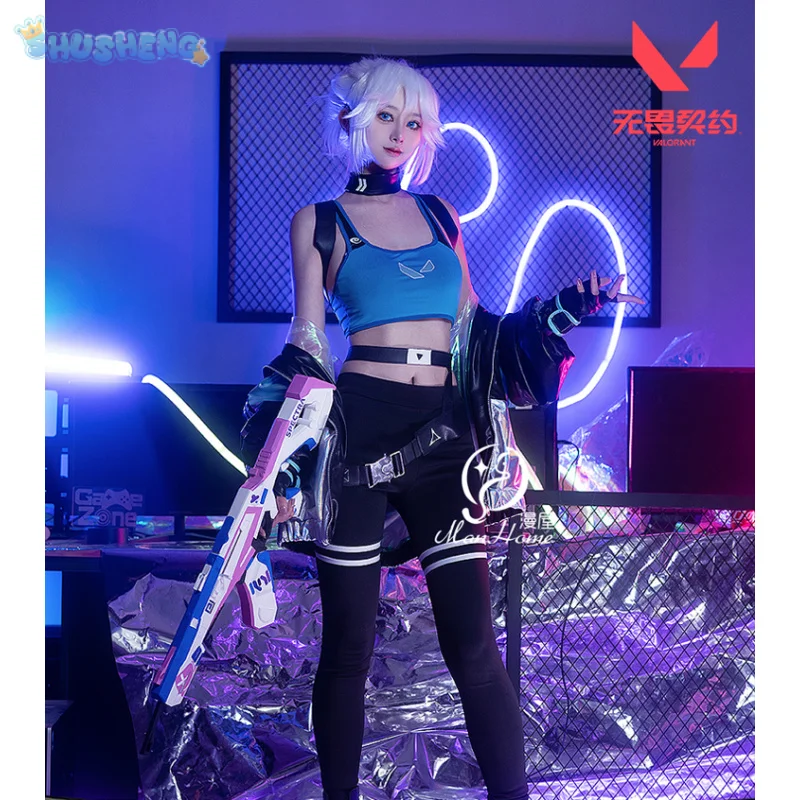 Jett Cosplay Costume Game VALORANT Vest Tight Pants Coat Gloves Belt Props Halloween Carnival Men Women Fashion Jett Uniforms
Jett Cosplay Costume Game VALORANT Vest Tight Pants Coat Gloves Belt Props Halloween Carnival Men Women Fashion Jett Uniforms