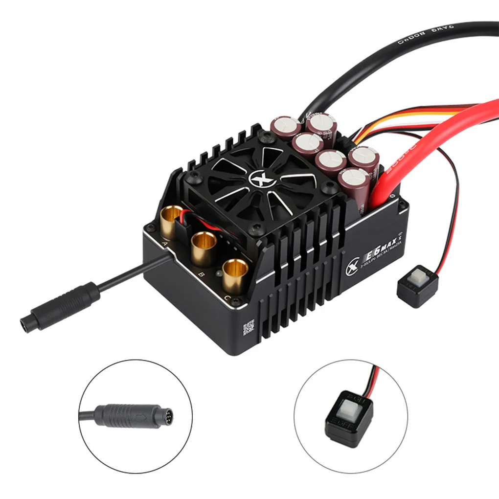 E6 MAX 550A Sensor-Induced Brushless ESC 8S Electronic Speed Controller Waterproof for 1/5 1/6 RC Car Buggy Truck
E6 MAX 550A Sensor-Induced Brushless ESC 8S Electronic Speed Controller Waterproof for 1/5 1/6 RC Car Buggy Truck