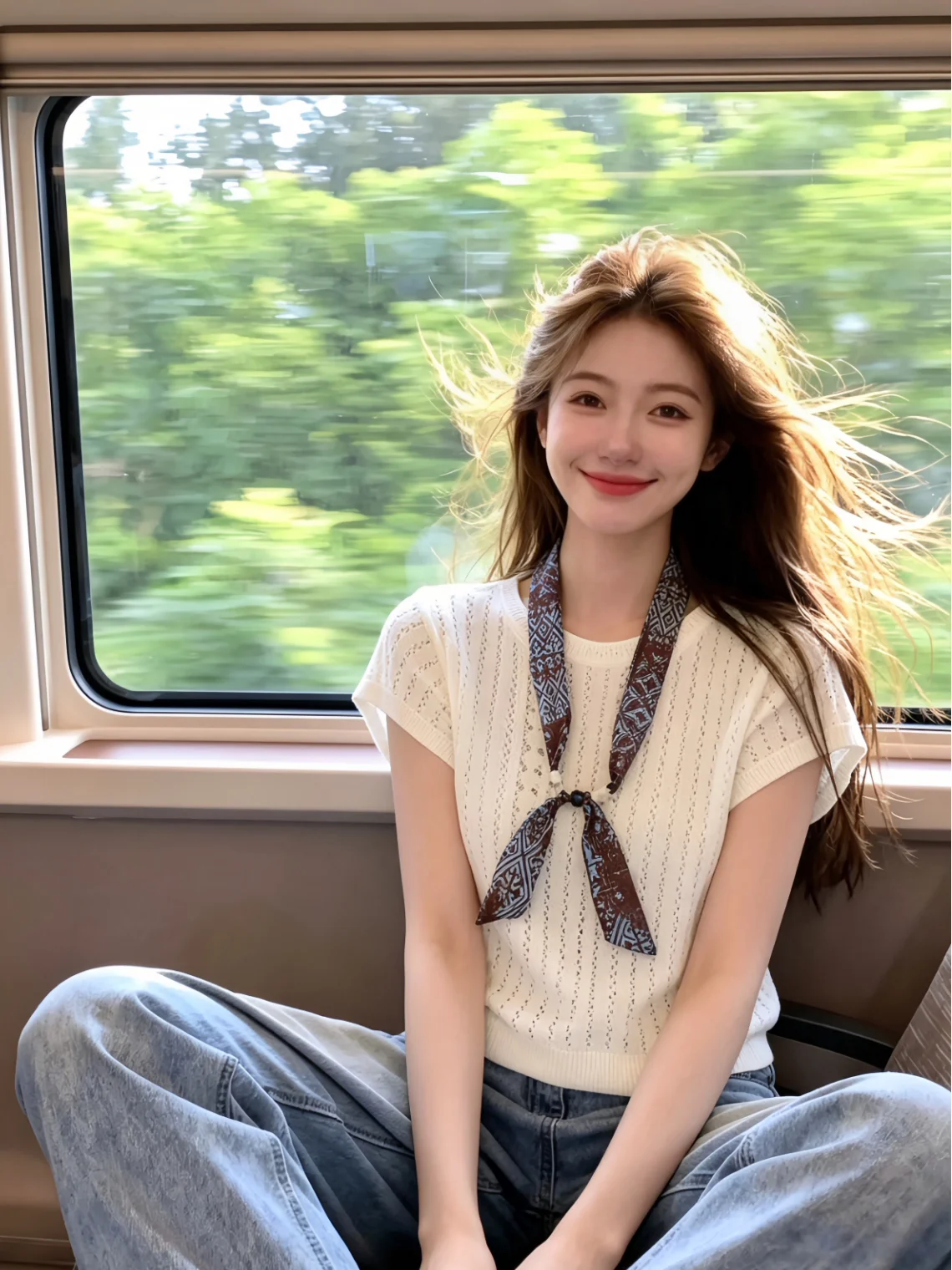 Summer New Style Thin Hollow out Knitted Scarf with Flying Sleeves Silk Women's Top Self-Reserve Item Korean Version Straight...
Summer New Style Thin Hollow out Knitted Scarf with Flying Sleeves Silk Women's Top Self-Reserve Item Korean Version Straight...