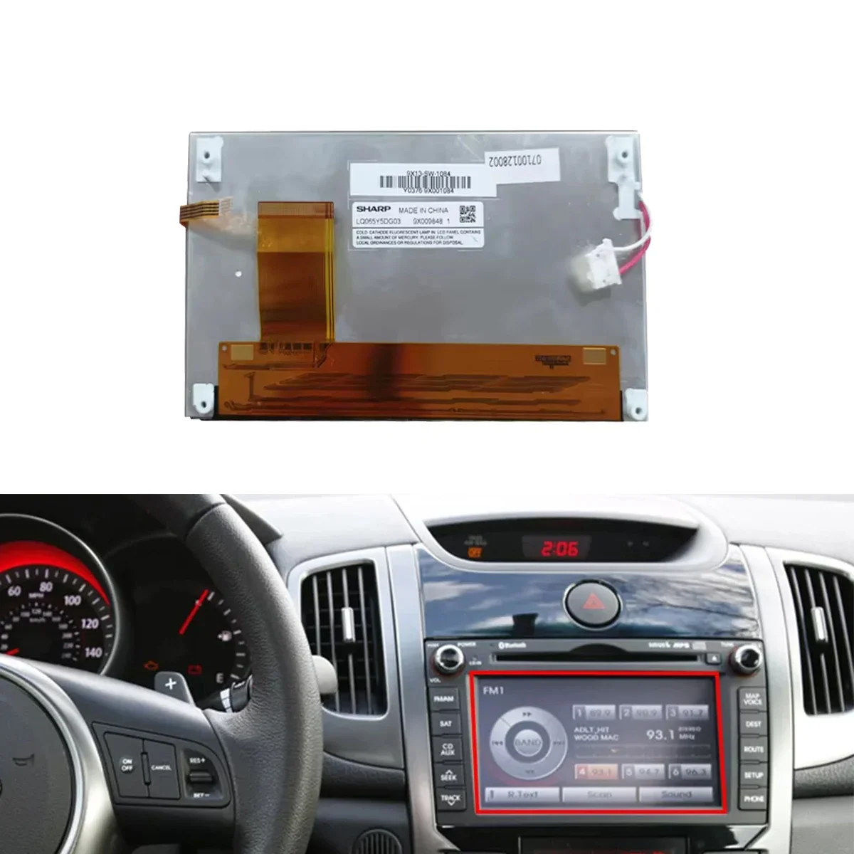 6.5" Display with Touch Screen for Hyundai Genesis Coupe and Kia Rio Rondo Navi Repairment
6.5" Display with Touch Screen for Hyundai Genesis Coupe and Kia Rio Rondo Navi Repairment