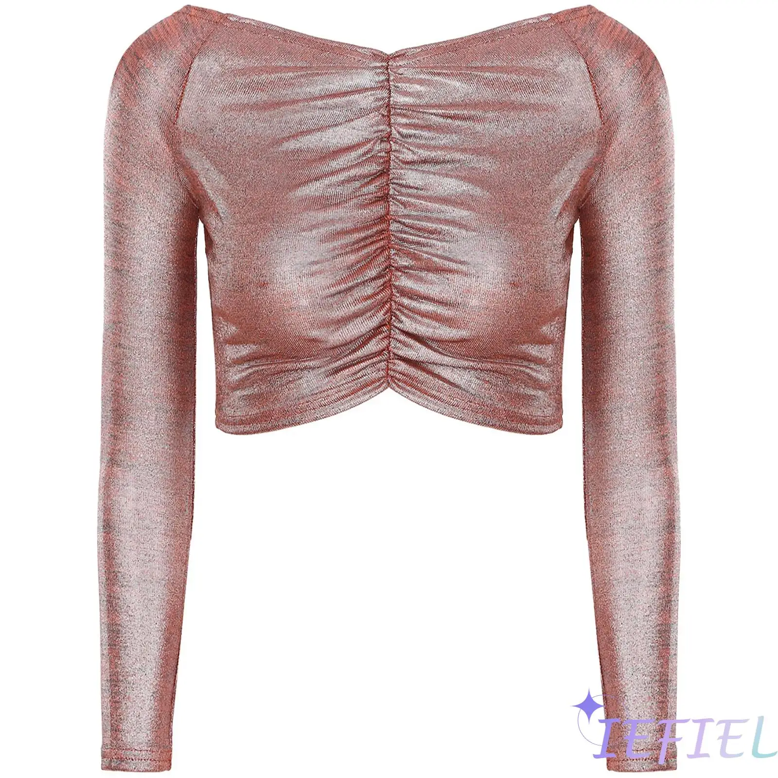 Women Casual Daily Wear Cropped Tops Summer Low Cut Ruched Camisole Summer Vest Shimmery T-shirt for Rave Party Music Festival
Women Casual Daily Wear Cropped Tops Summer Low Cut Ruched Camisole Summer Vest Shimmery T-shirt for Rave Party Music Festival