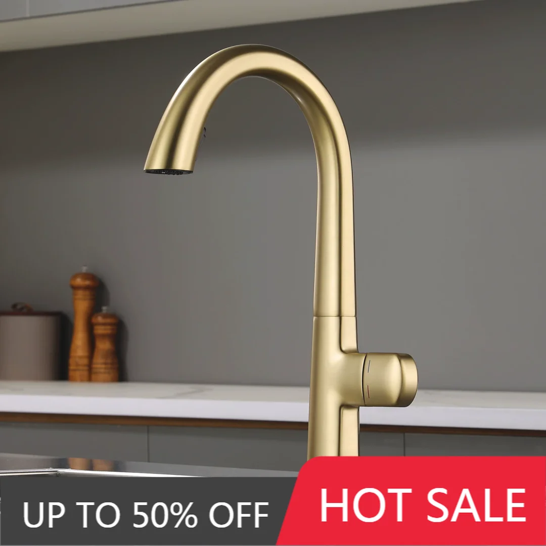 Rose Gold Pull Out Kitchen Faucet Brass Brush Nickel Sink Faucet Tap 360 Degree rotation torneira cozinha mixer tap Kitchen Tap
Rose Gold Pull Out Kitchen Faucet Brass Brush Nickel Sink Faucet Tap 360 Degree rotation torneira cozinha mixer tap Kitchen Tap