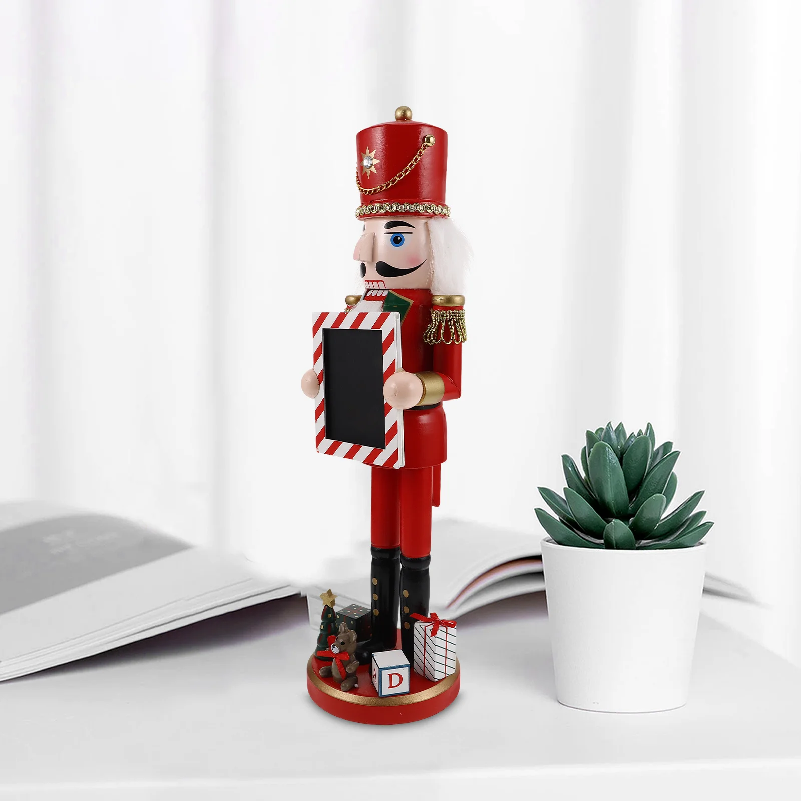Wooden Candy Nutcracker Soldier Christmas Desktop Ornament Festive Nutcracker Holiday Party Shelf Decoration Party Supply
Wooden Candy Nutcracker Soldier Christmas Desktop Ornament Festive Nutcracker Holiday Party Shelf Decoration Party Supply