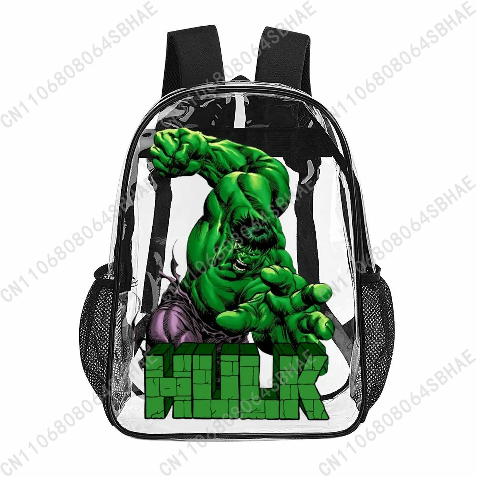 Модный прозрачный рюкзак Marvel The Incredible Hulk, 17 дюймов, для мужчин, женщин и подростков, персонализированная прозрачная сумка из ПВХ, подарки, косплей
Модный прозрачный рюкзак Marvel The Incredible Hulk, 17 дюймов, для мужчин, женщин и подростков, персонализированная прозрачная сумка из ПВХ, подарки, косплей