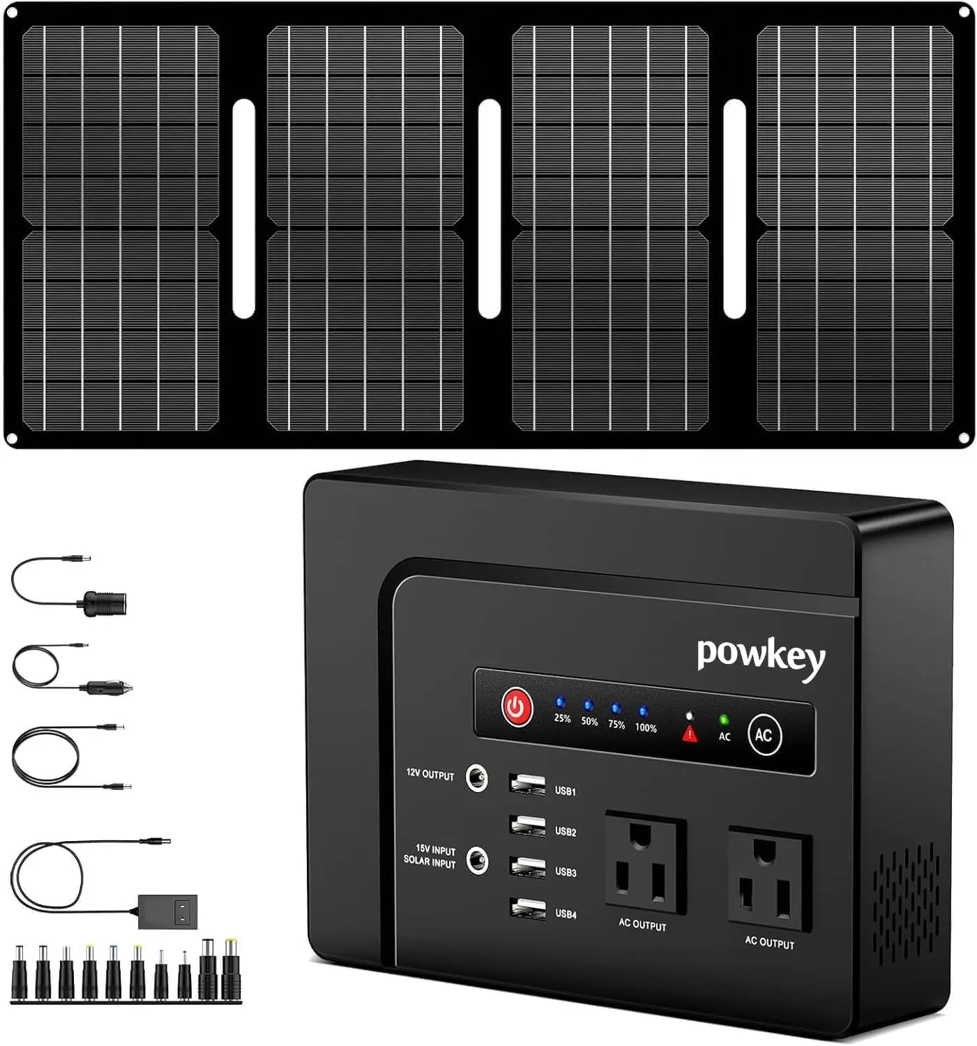 200W Portable Power Bank with Solar Panel 40W, 146Wh Power Bank with AC Outlet, High Eifficiency Waterproof Solar Panel Kit with
200W Portable Power Bank with Solar Panel 40W, 146Wh Power Bank with AC Outlet, High Eifficiency Waterproof Solar Panel Kit with
