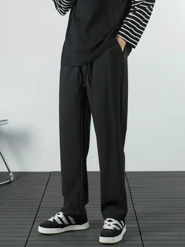 Модные корейские мужские длинные повседневные брюки свободного кроя, не требующие глажки, удобные, прямые, трендовые
Модные корейские мужские длинные повседневные брюки свободного кроя, не требующие глажки, удобные, прямые, трендовые