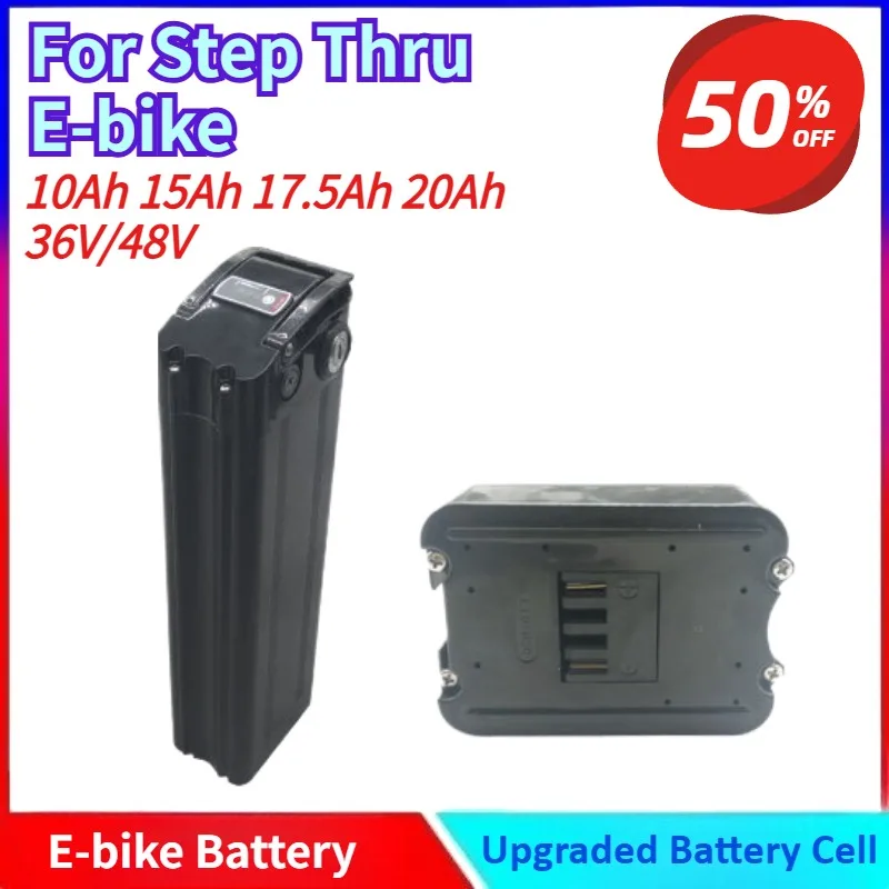 New Electric Bike E-bike Battery 36V/48V 10Ah 15Ah 17.5Ah 20Ah Lower Discharge Silver Fish Battery Pack for Step Thru E-bike
New Electric Bike E-bike Battery 36V/48V 10Ah 15Ah 17.5Ah 20Ah Lower Discharge Silver Fish Battery Pack for Step Thru E-bike