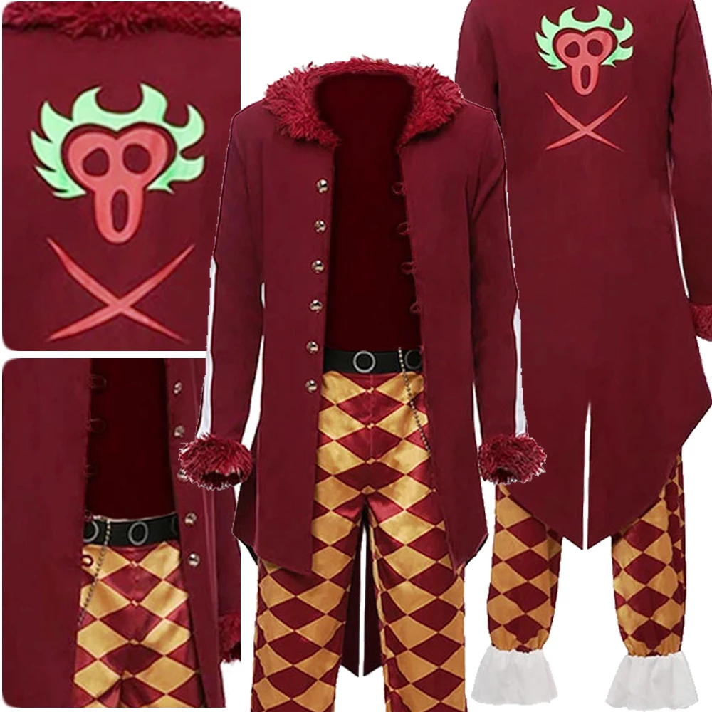 Anime Pirate Bartolomeo Cosplay Fantasy Clothing Men Costume Disguise Halloween Adult Male Roleplay Fantasia Party Outfits
Anime Pirate Bartolomeo Cosplay Fantasy Clothing Men Costume Disguise Halloween Adult Male Roleplay Fantasia Party Outfits