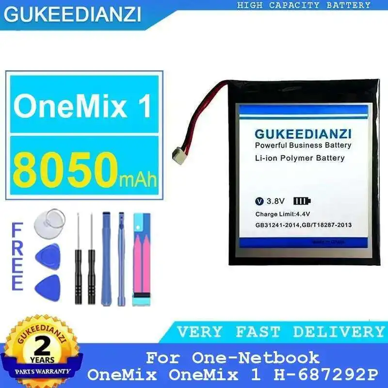 For One-Netbook Onemix 1 H-687292P Good Low-Temperature Performance Notebook Battery 8050Mah Fast Charging 
For One-Netbook Onemix 1 H-687292P Good Low-Temperature Performance Notebook Battery 8050Mah Fast Charging