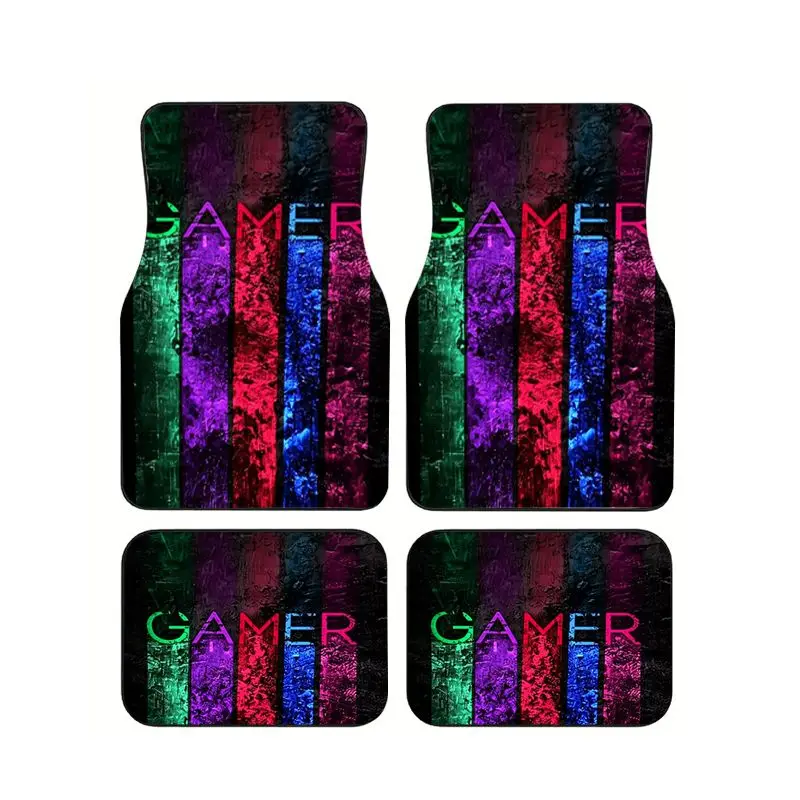 Gamer Stripe Car Floor Mats 4PCS Set Multicolor Vertical Bands Universal For SUVs Trucks Interior Gaming Themed Decoration
Gamer Stripe Car Floor Mats 4PCS Set Multicolor Vertical Bands Universal For SUVs Trucks Interior Gaming Themed Decoration
