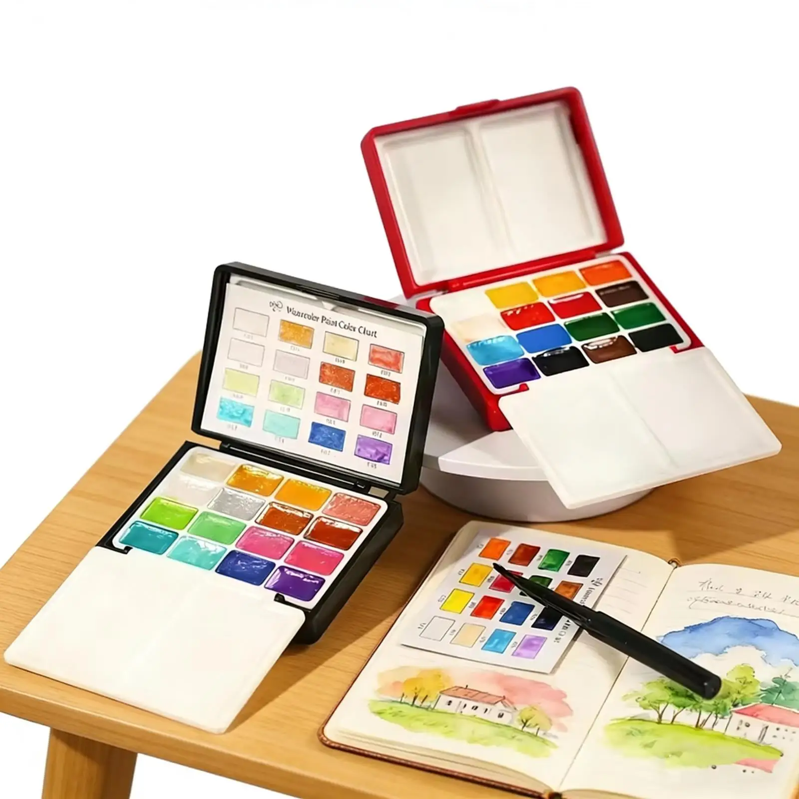 32 Colors Watercolor Paint Set Portable Storage Bag Painting Brush Palette Box Watercolor Pigment Set Art Suppies
32 Colors Watercolor Paint Set Portable Storage Bag Painting Brush Palette Box Watercolor Pigment Set Art Suppies