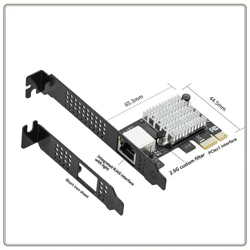 Надежная игровая карта PCIE, гигабитная сетевая карта 2500 Мбит/с, 10 100, 1000 Мбит/с, RJ45, проводной компьютер, сетевой адаптер Pcie 2,5G, сетевой адаптер LAN, игровой PCI
Надежная игровая карта PCIE, гигабитная сетевая карта 2500 Мбит/с, 10 100, 1000 Мбит/с, RJ45, проводной компьютер, сетевой адаптер Pcie 2,5G, сетевой адаптер LAN, игровой PCI