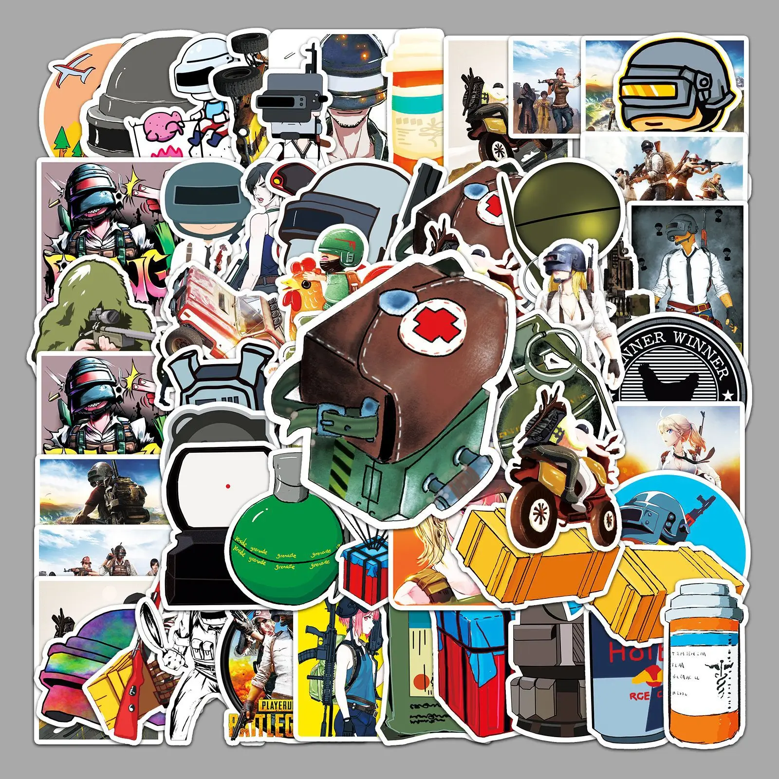 10/30/50Pcs PUBG Cartoon Decorative Stickers DIY Guitar Refrigerator Phone Laptop Suitcase Skateboard Waterproof Stickers
10/30/50Pcs PUBG Cartoon Decorative Stickers DIY Guitar Refrigerator Phone Laptop Suitcase Skateboard Waterproof Stickers