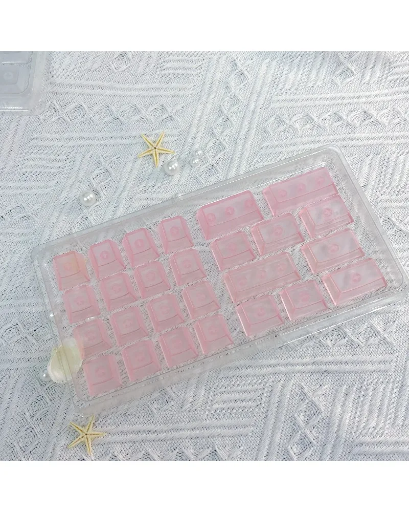 Transparent red and clear durable pbt keycaps set high quality for gaming mechanical keyboards
Transparent red and clear durable pbt keycaps set high quality for gaming mechanical keyboards